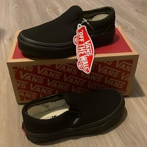 Black Vans, size 11.5